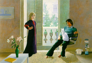 'Mr and Mrs Clark and Percy' by David Hockney, 1971